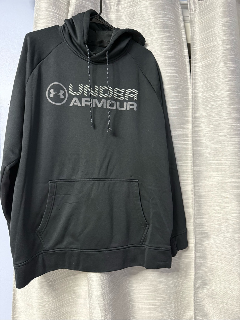 Under Armour Black Pullover Hoodie with Front Logo